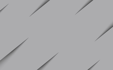 Realistic Slash Cuts in Silver Paper Sheet with A Shadow with Copy Space for Text Decorated.のイラスト素材