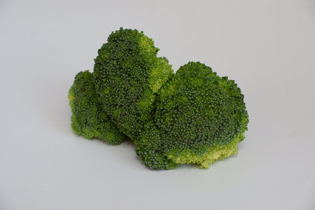 Broccoli on white background. Isolated broccoli on white background.の写真素材