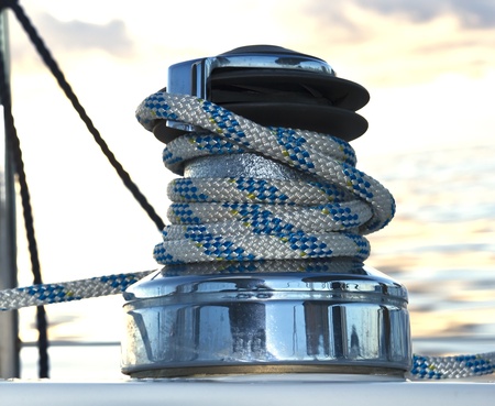 sailboat winchの写真素材