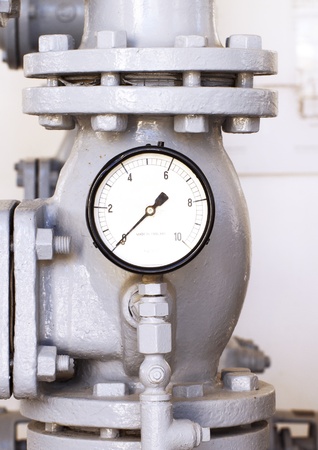 vintage water pressure gaugeの写真素材