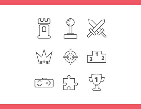Entertaining Game Icons iconsのイラスト素材
