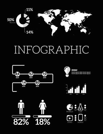 Modern info graphic icon vector elements icongraphicのイラスト素材