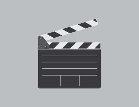 clapperboard vector illustrationのイラスト素材
