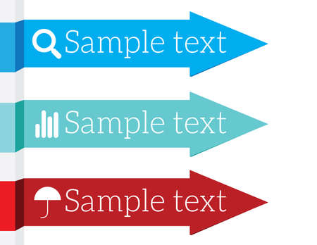 Inforgraphic elements arrowsのイラスト素材