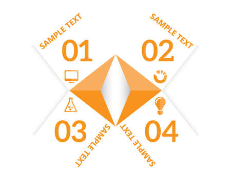 Vector Infographic elements template made from lines and icons infoiconsのイラスト素材