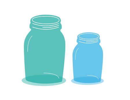 Set of Jars Vectorsのイラスト素材