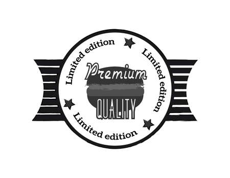 vintage fast food logoのイラスト素材