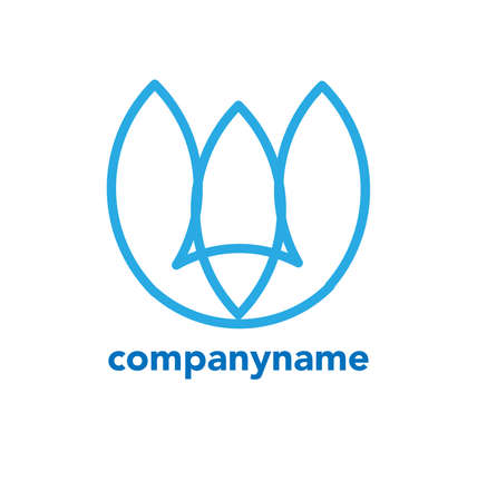 Modern abstract logo design, business iconのイラスト素材