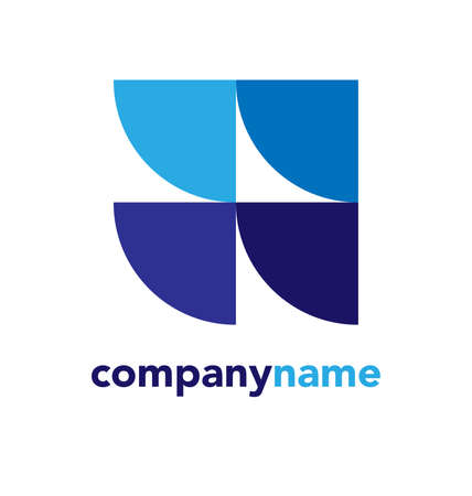 Modern abstract logo design, business iconのイラスト素材