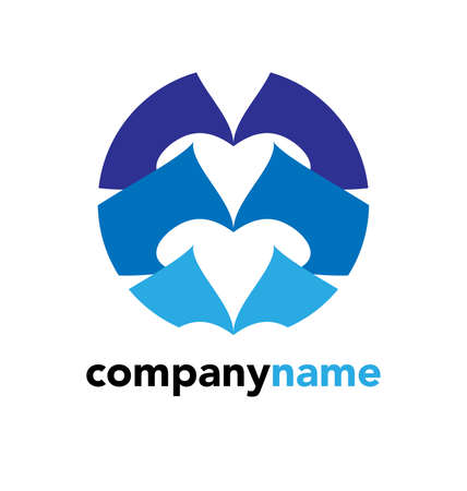 Modern abstract logo design, business iconのイラスト素材