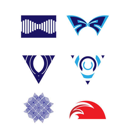 Abstract Vector  Design Template Setのイラスト素材