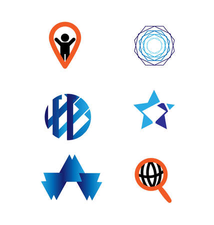 Abstract Vector Design Template Setのイラスト素材