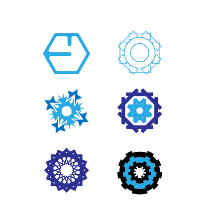 Abstract Vector Design Template Setのイラスト素材