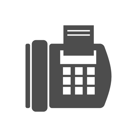 Fax telephone iconのイラスト素材