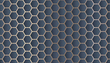 Hexagon honeycomb abstract background patternのイラスト素材