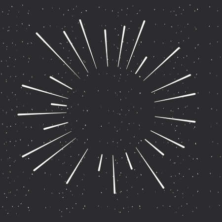 Sunburst rays of beam with space, for company name or sloganのイラスト素材