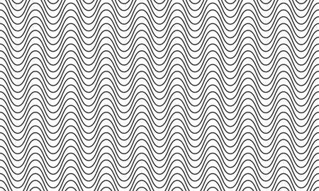 Zig zag curved lines fluid seamless patternのイラスト素材