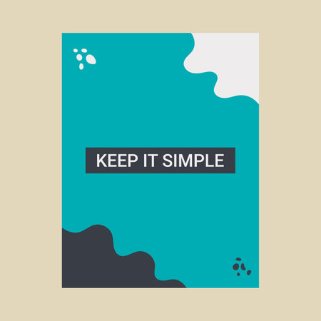 Letter size abstract minimal posterのイラスト素材