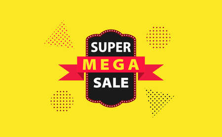 Super mega sale discount backgroundのイラスト素材