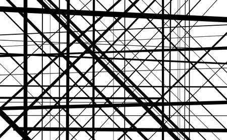 Random chaotic lines texture abstract backgroundのイラスト素材