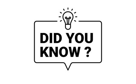 Did you know banner with light bubble idea helpful tips and tricks geometric shapeのイラスト素材