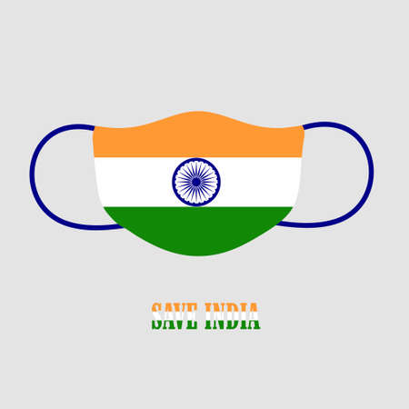 Save India, Save india from coronavirus, indian mask flag, indian flag, indian mask, country flag...