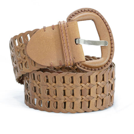 Natural Woven Beltの写真素材