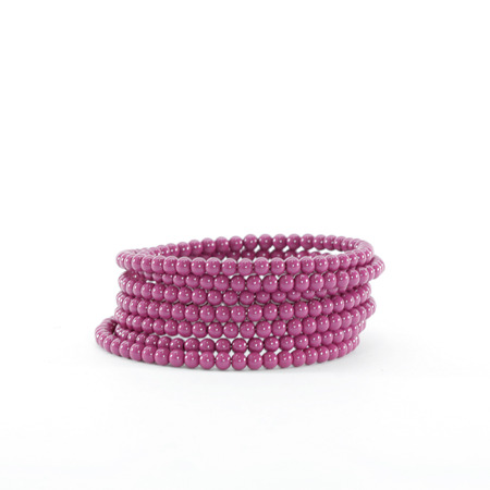 Bright Purple Beaded Banglesの写真素材
