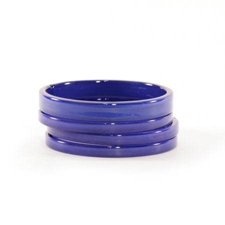 Blue Resin Bangle Stackの写真素材