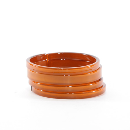 Tan Resin Bangle Stackの写真素材