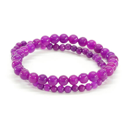 Purple Beaded Braceletsの写真素材