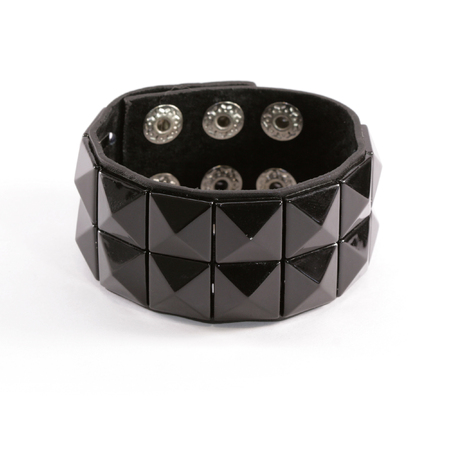 Black Studded Braceletの写真素材