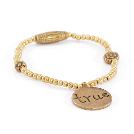 Gold Bead True Braceletの写真素材