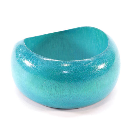 Blue Wood Bangleの写真素材