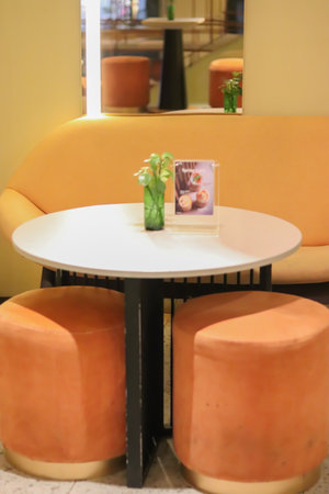 luxury modern indoor restaurantの写真素材