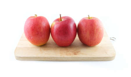 apples on white backgroundの写真素材