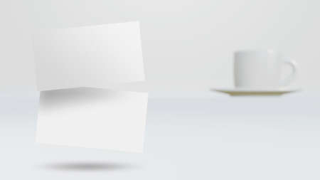 Minimal business card mockupの写真素材
