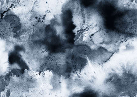 Hand painted ink seamless pattern with abstract galaxy, space, sky, smoke.の写真素材