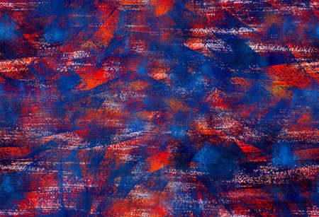 Hand painted gouache seamless pattern with abstract brushstrokes. Grunge texture for textiles, packaging, greeting cards, scrapbooking.の写真素材