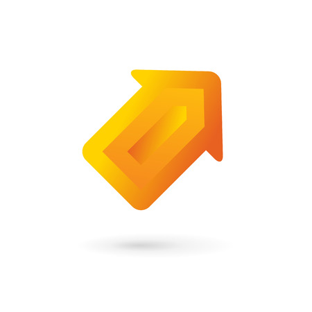 Business arrow  icon design template. Vector color sign.のイラスト素材