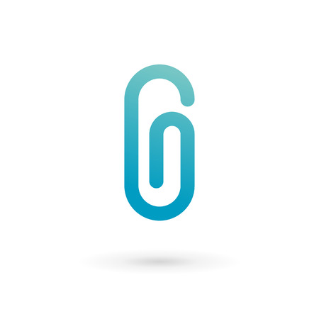 Letter G clip logo icon design template elements. Vector color sign.のイラスト素材