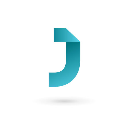 Letter J logo icon design template elements. Vector color sign.のイラスト素材