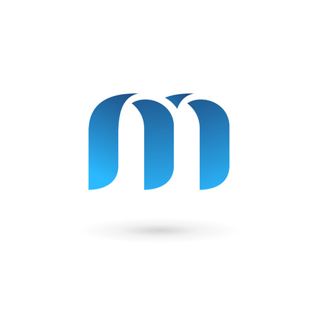 Letter M logo icon design template elementsのイラスト素材