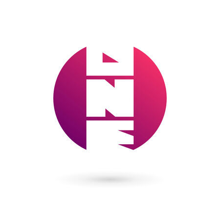 Number one 1 word logo icon design template elementsのイラスト素材