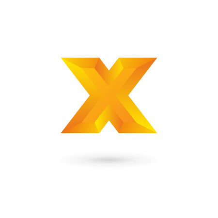 Letter X icon design template elementsのイラスト素材