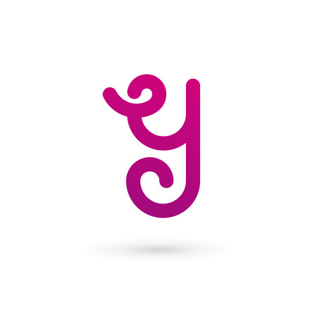Letter Y icon design template elementsのイラスト素材