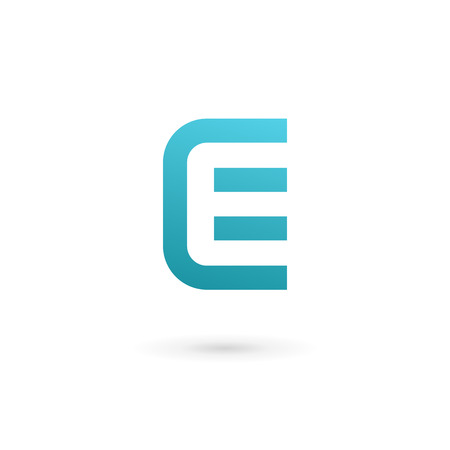 Letter E icon design template elementsのイラスト素材