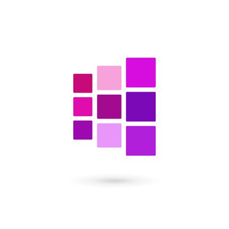 Letter H icon design template elementsのイラスト素材