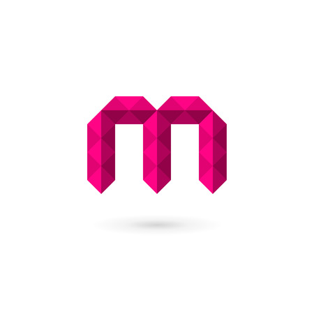 Letter M mosaic logo icon design template elementsのイラスト素材