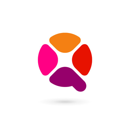 Letter Q  icon design template elementsのイラスト素材